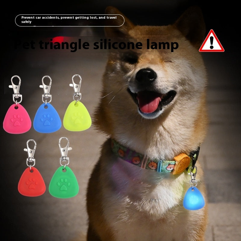Silicone Triangle Light Pendant for Pets