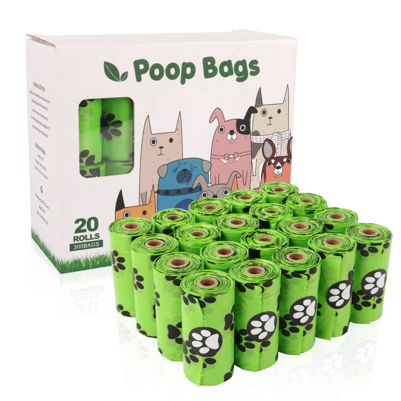 Eco Poop Bags – Degradable Rolls with Optional Dispenser