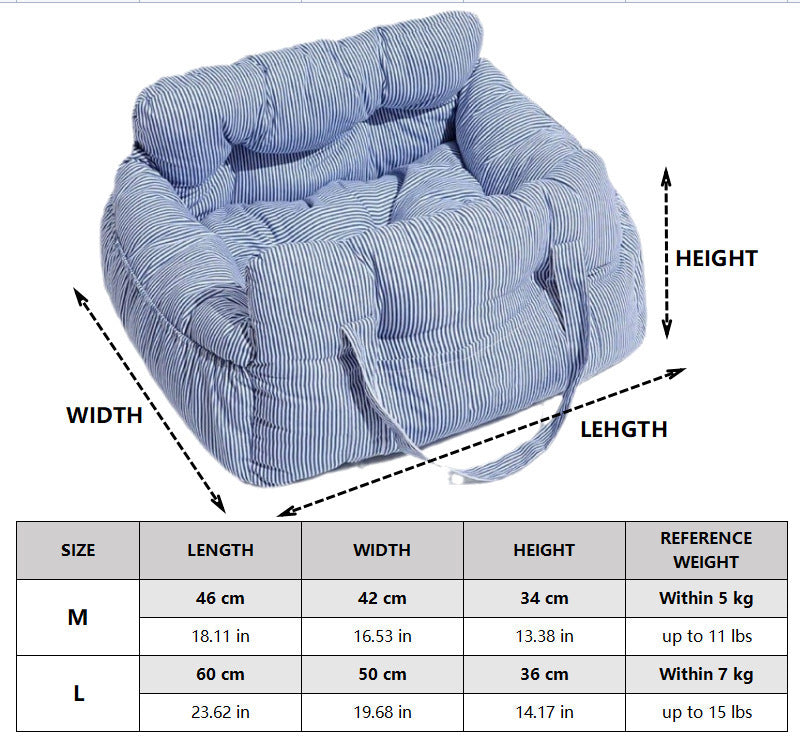 RideNest Dog Car Seat & Travel Bed