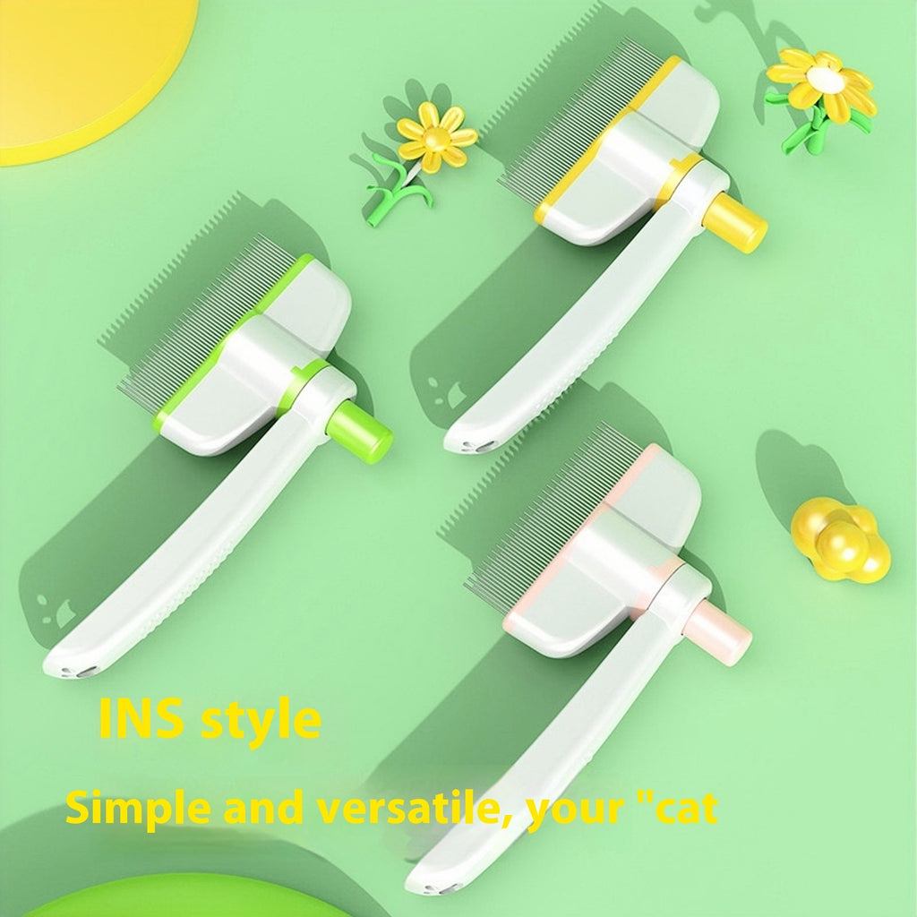 Self-Cleaning Pet Comb for Cats & Dogs