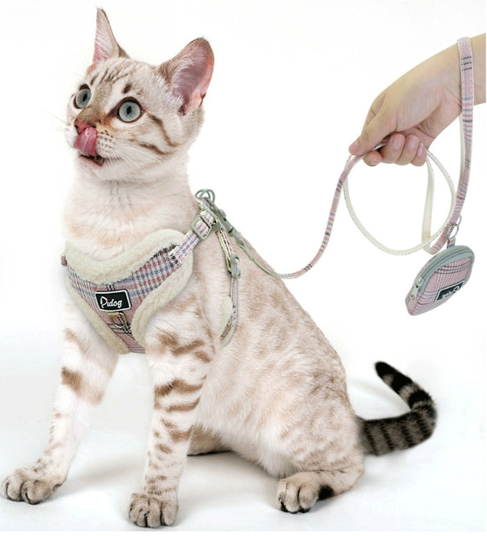 Winter Harness and Leash Set for Puppies and Cats