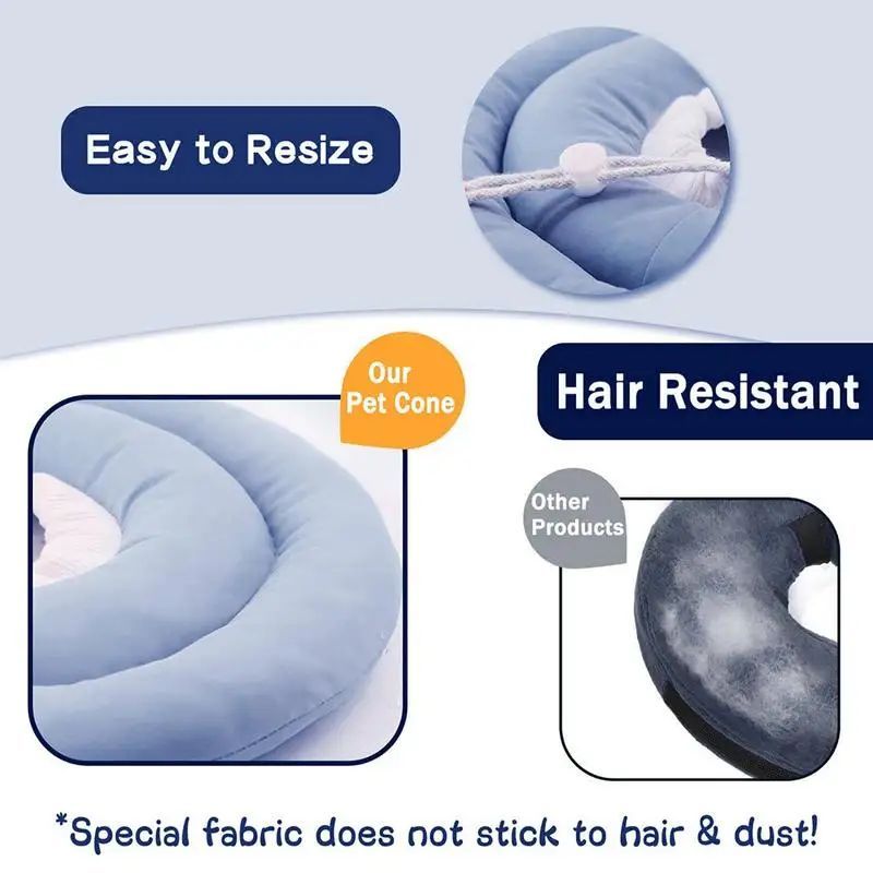 Elizabethan Recovery Cone – Adjustable Collar for Cats and Dogs