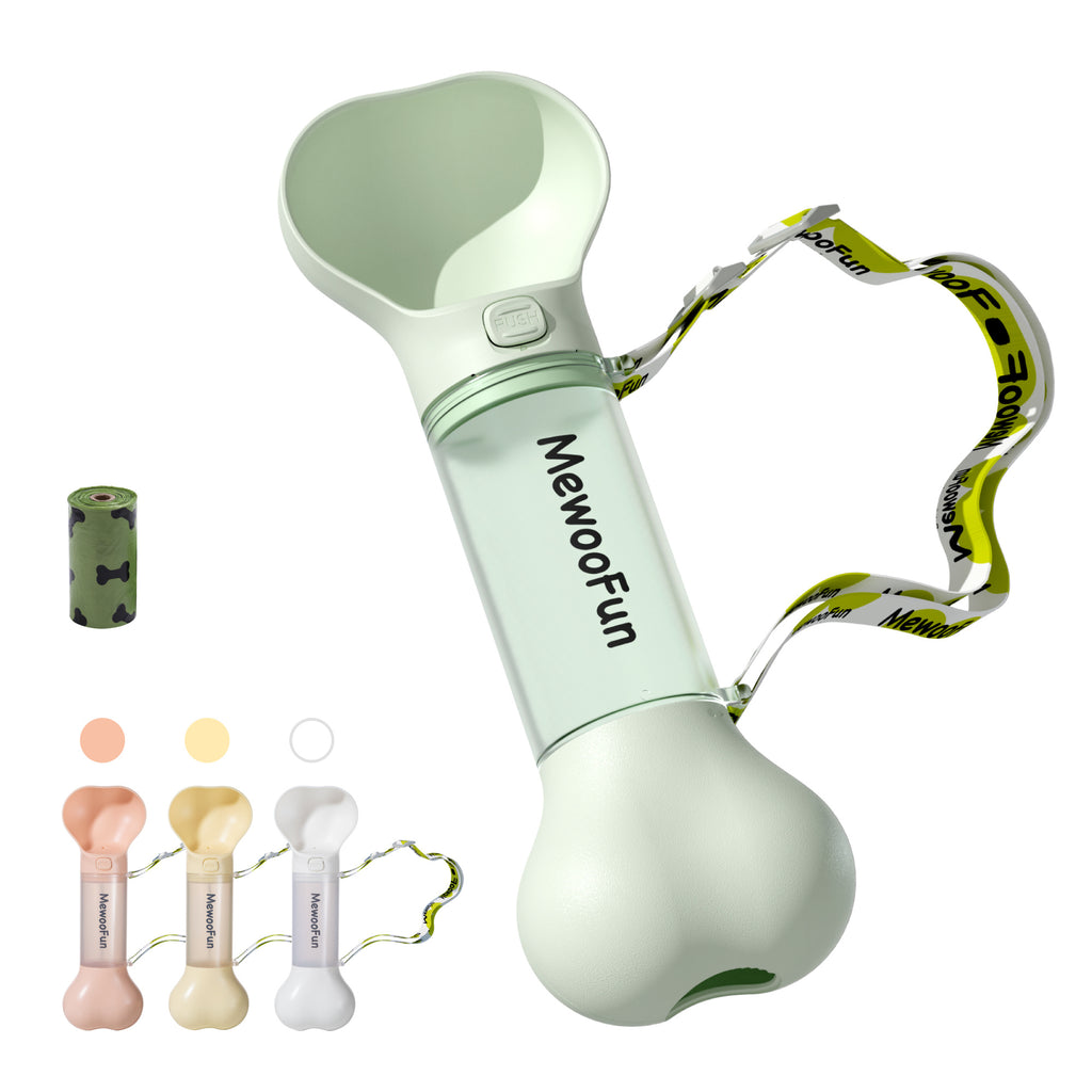 MeewooFun 2-in-1 Dog Water Bottle