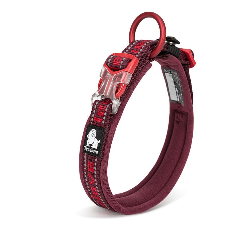 Truelove Reflective Padded Dog Collar