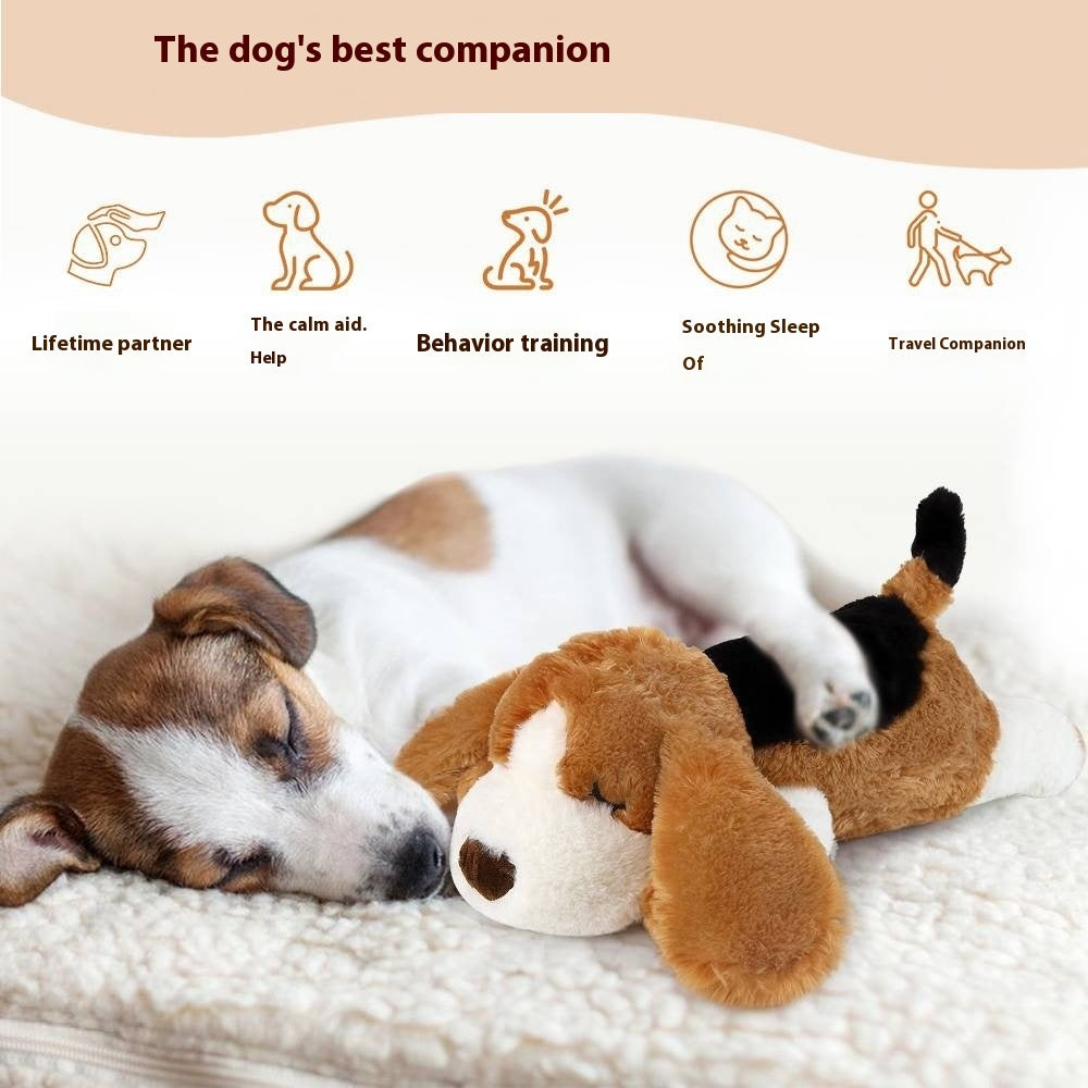 Pet Heartbeat Plush Toy & Comfort Sleep Companion