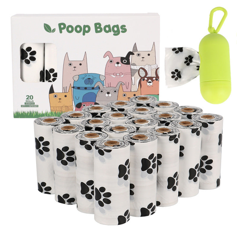 Eco Poop Bags – Degradable Rolls with Optional Dispenser