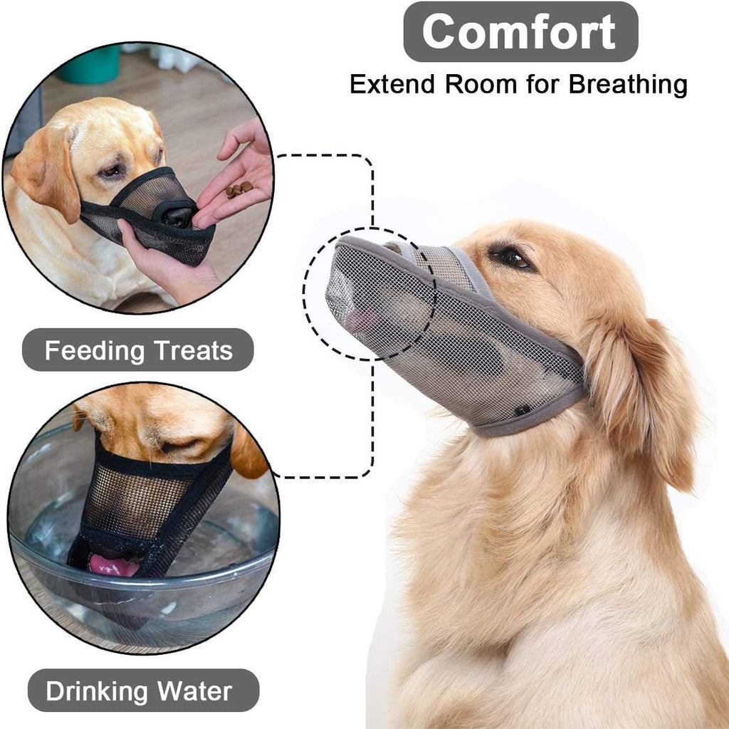 Breathable Mesh Dog Muzzle – Anti-Bite and Anti-Bark