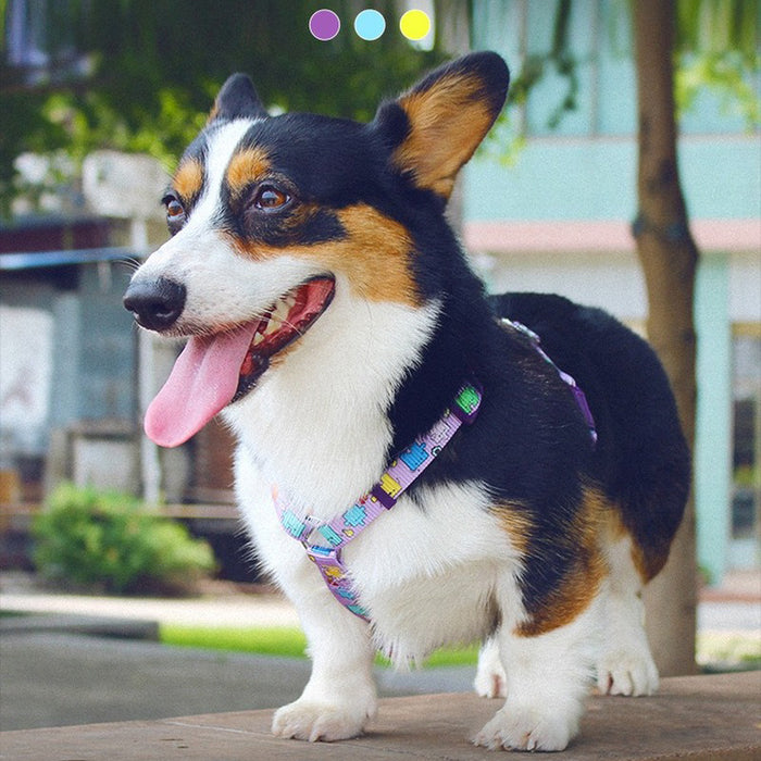 Tuff Hound Adjustable Nylon I-Shaped Harness for Small & Medium Dogs