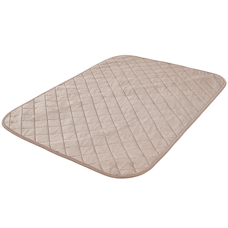 Foldable Bamboo Cooling Pet Mat, Portable & Breathable