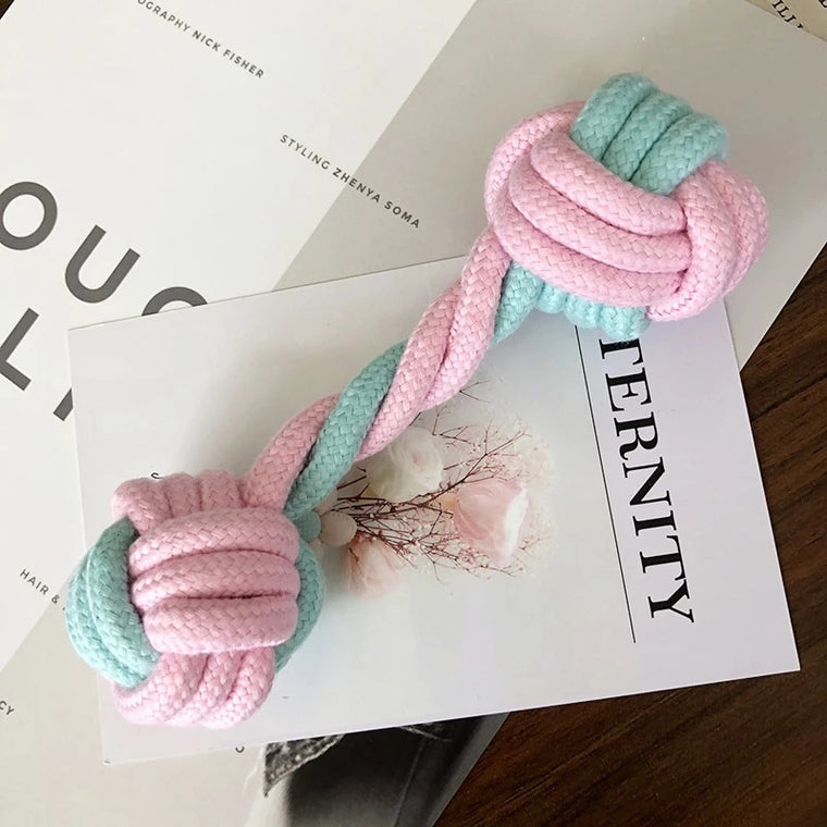 Dog Chew Rope Toys – 6 Pack Cotton Knot Set