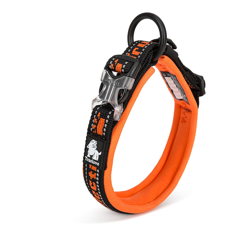 Truelove Reflective Padded Dog Collar