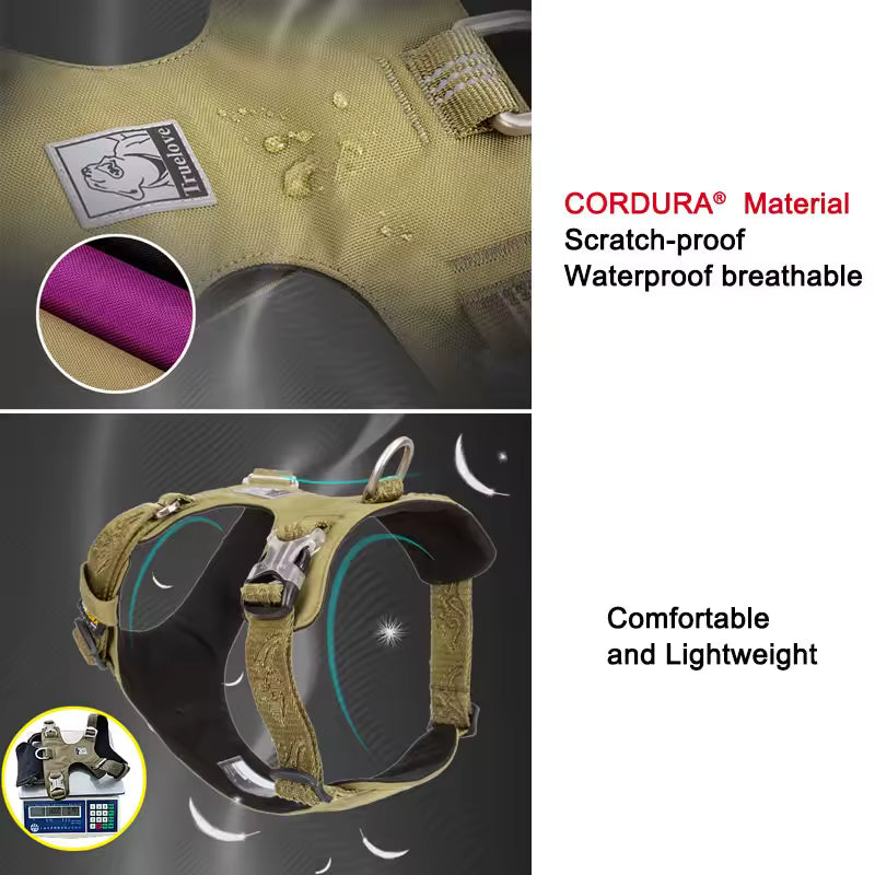 Premium Waterproof CORDURA® Reflective Dog Harness with Duraflex® Buckles