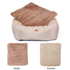 2-in-1 Dog Car Seat & Bed – Foldable Travel Bed