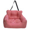 Car Pet Seat Kennel for Cats & Dogs, Soft, Secure Travel Bed