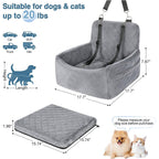 Dog Car Seat Bed – Safe, Comfortable & Washable Travel Booster