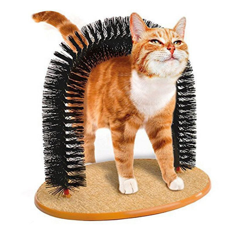 2-in-1 Cat Grooming Arch & Scratcher Toy