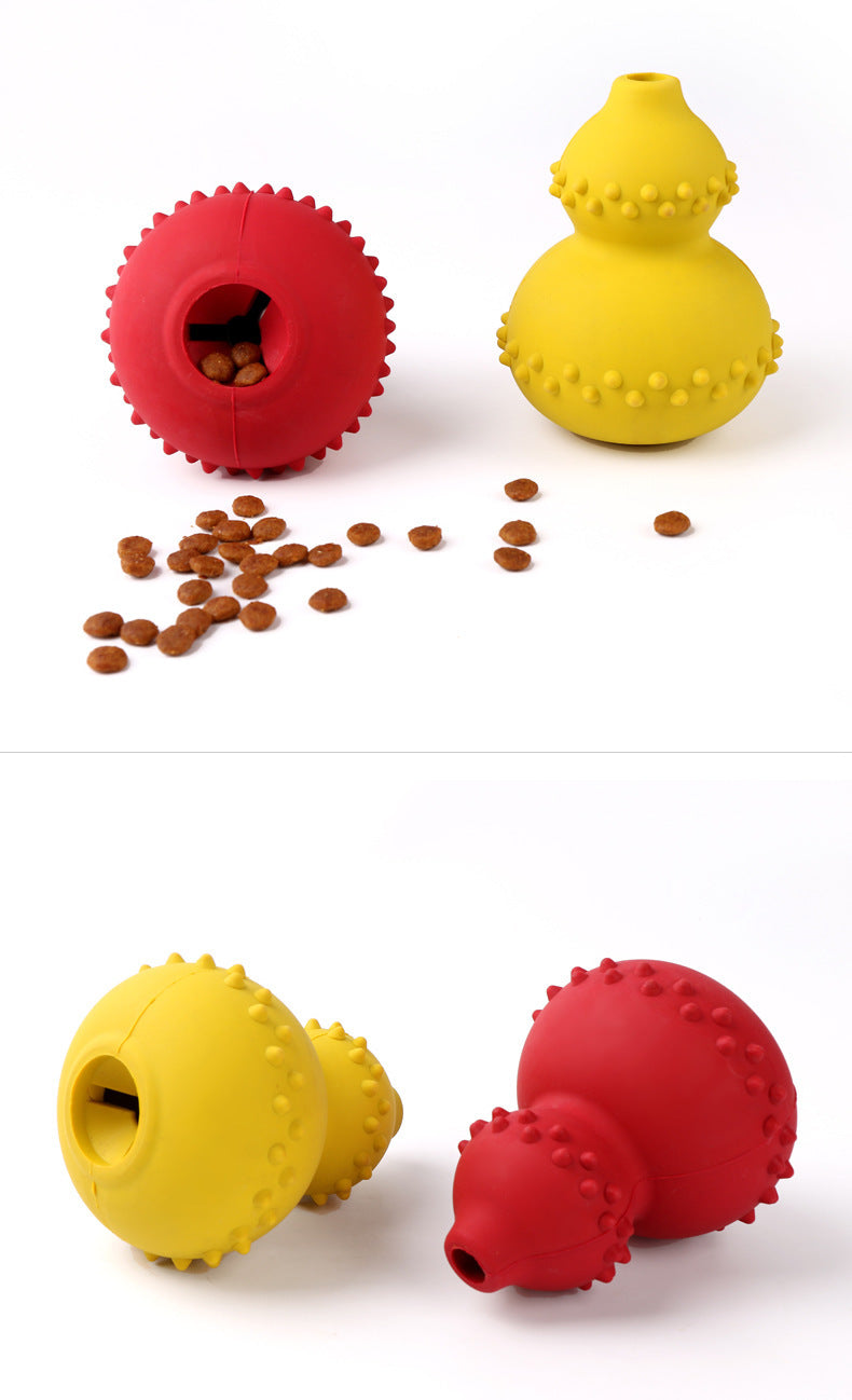 Interactive Treat-Dispensing Dog Toy – Durable Rubber