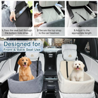 Dog Car Seat Bed – Safe, Comfortable & Washable Travel Booster