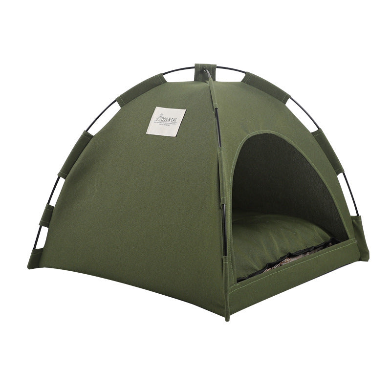 CampNest Portable Tent Pet Bed with Cooling Cushion