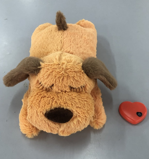 Heartbeat Plush Dog Toy & Comfort Companion