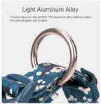 Truelove Floral Cotton Dog Collar & Leash Set